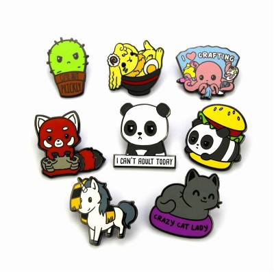 China Manufacture Wholesale Bulk Pins Badge Souvenir Personalizado Cute Logo Custom Metal Soft Enamel Lapel Pin